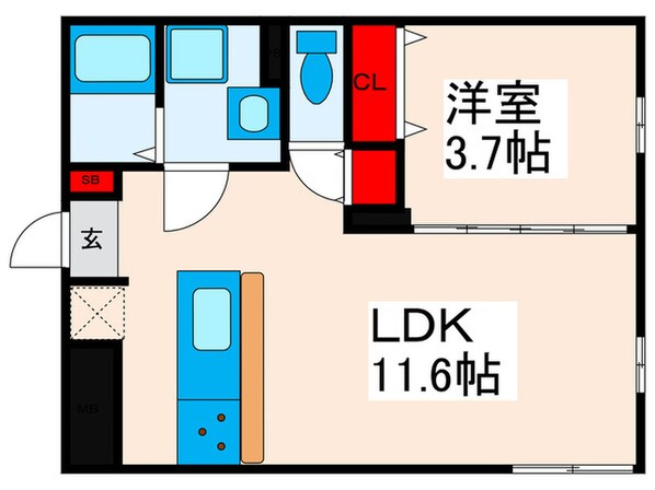 日暮里レーベルの物件間取画像